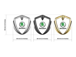 Skoda Emblema Silicona Insignia Ultima Plano Maciza Montaje